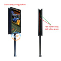 651 inch floor stand double sided lcd display screen